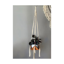 Load image into Gallery viewer, Leather Macrame Plant Hanger