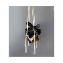 Load image into Gallery viewer, Leather Macrame Plant Hanger
